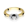 Złoty pierścionek z diamentem EY-43 0,33ct