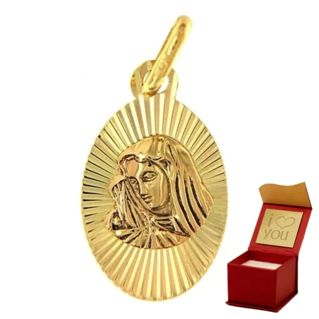 Medalik Matka Boska diamentowany pr. 585