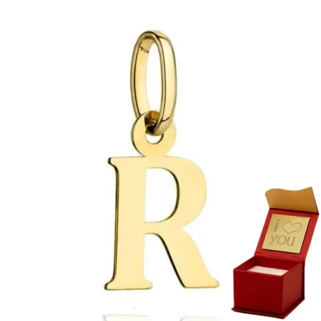 Zawieszka złota literka R