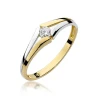 Złoty pierścionek z diamentem EY-207 0,10ct