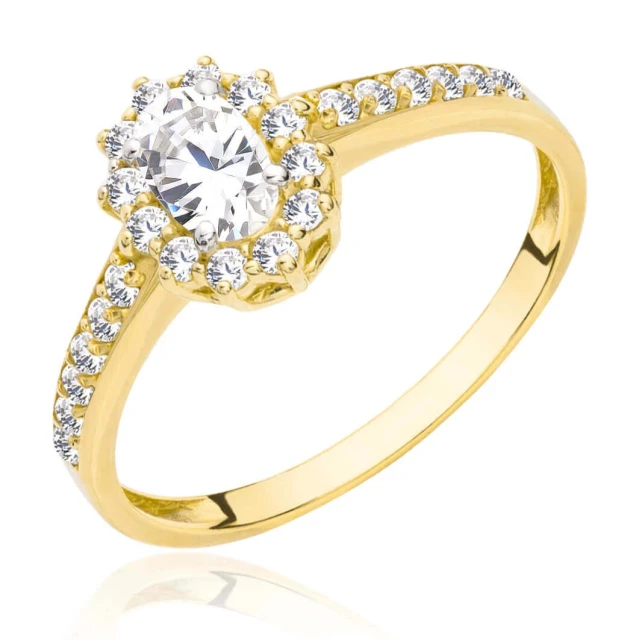 copy of Goldring mit Zirkonia SQUARE