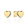 Kolczyki złote super lekkie serca puste