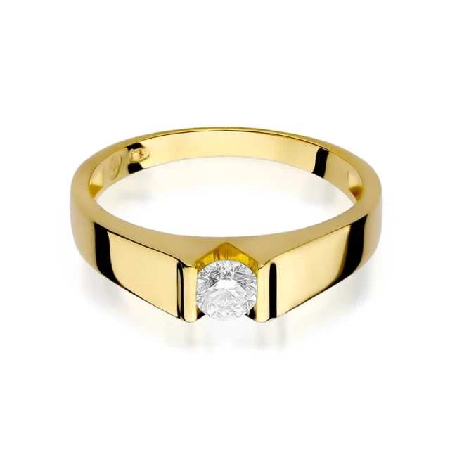 Gold Ring 585 mit Diamant Diamant Diamant 0.25ct