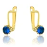 Goldene Ohrringe verziert mit Strassblume K3.2382 | ergold