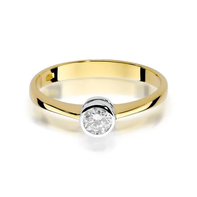 Gold Ring 585 mit Diamant Diamant Diamant 0.25ct