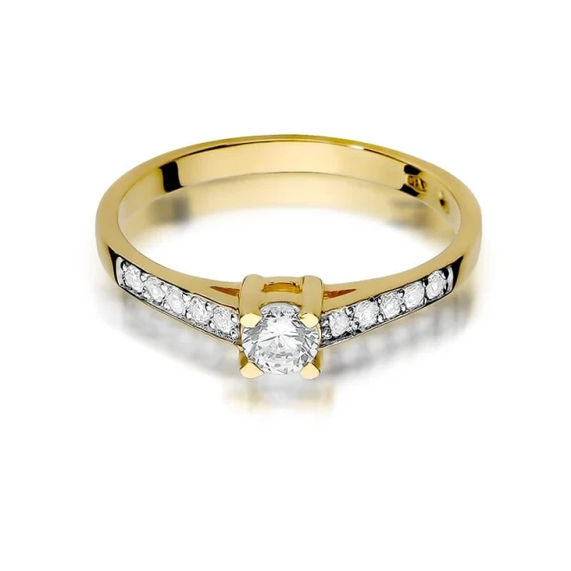 Gold Ring 585 mit Diamant Diamant Diamant 0.30ct