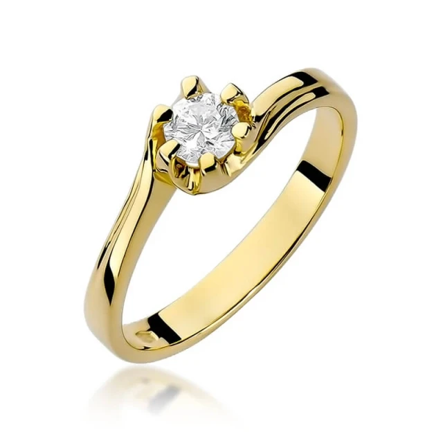 Gold Ring 585 mit Diamant Diamant Diamant 0.30ct