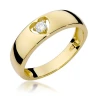 Złoty pierścionek z diamentem EY-71 0,10ct
