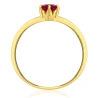 Złoty pierścionek rubinowy owalny kamień ER.0091cz| ERgold