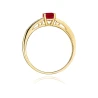 Złoty pierścionek z diamentem EY-66 rubin | ERgold