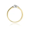 Złoty pierścionek z diamentem EY-30 0,10ct | ERgold