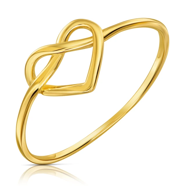 Goldener HERZring 14K
