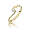 Złoty pierścionek z diamentem EY-366 0,09ct