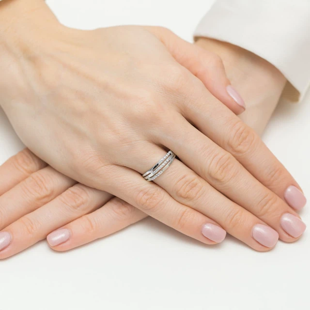 copy of Gold Ring 585 mit Diamant Diamant Diamant 0.10ct