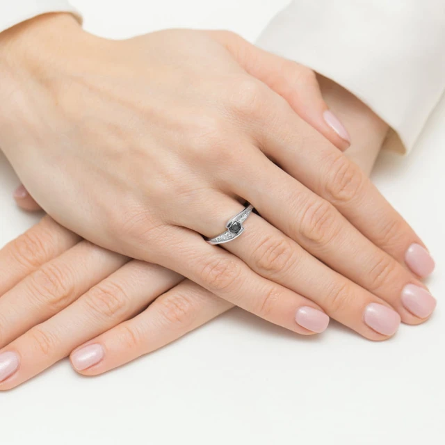 copy of Gold Ring 585 mit Diamant Diamant Diamant 0.10ct