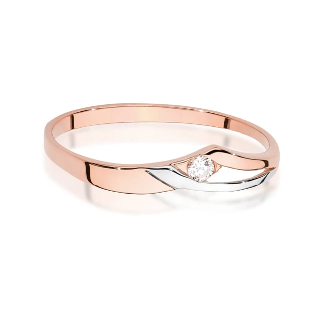 copy of Gold Ring 585 mit Diamant Diamant Diamant 0.10ct