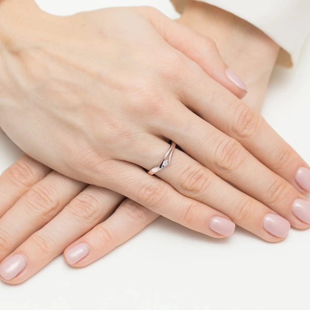 copy of Gold Ring 585 mit Diamant Diamant Diamant 0.10ct