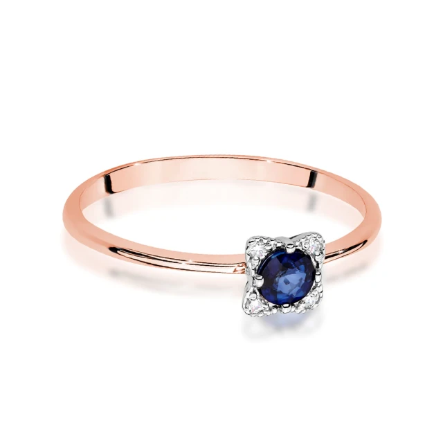 copy of Gold Ring 585 mit Diamant Diamant Diamant 0.10ct
