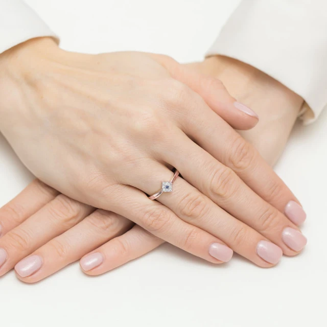 copy of Gold Ring 585 mit Diamant Diamant Diamant 0.10ct
