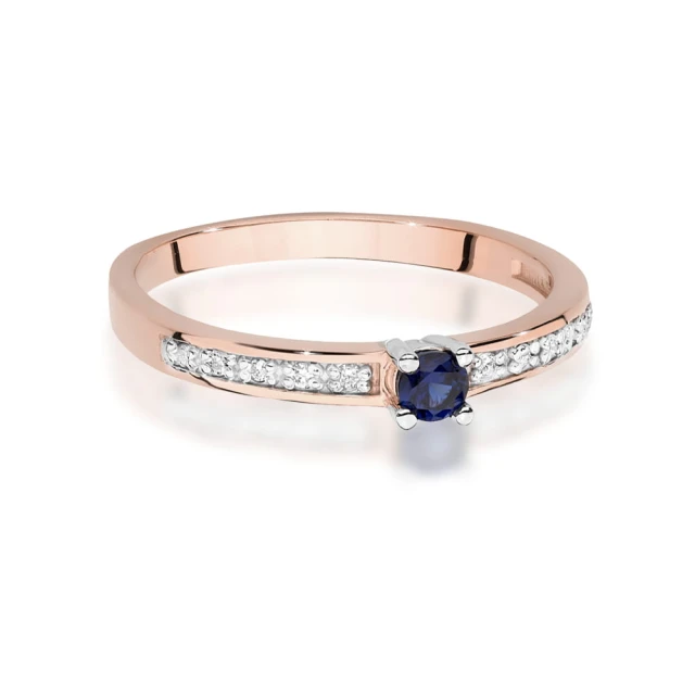 copy of Gold Ring 585 mit Diamant Diamant Diamant 0.10ct