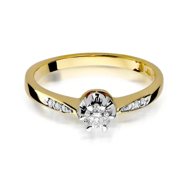 Gold Diamant Ring EY-291 0.25ct