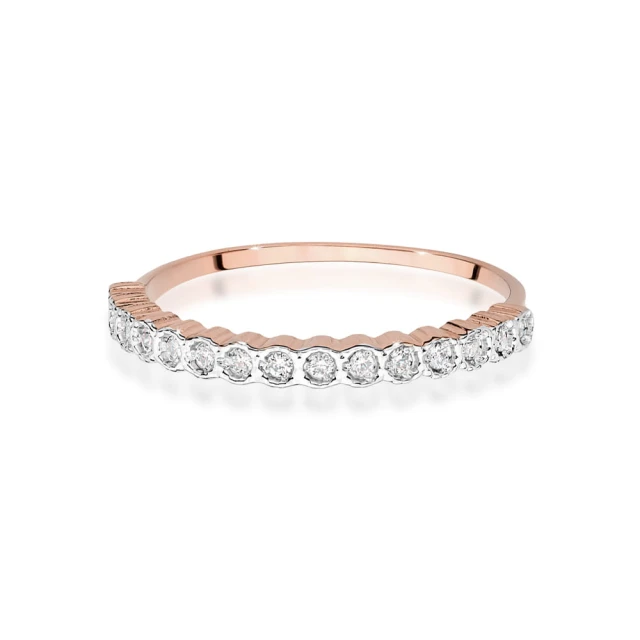 Gold Ring 585 mit Diamant Diamant Diamant 0.10ct