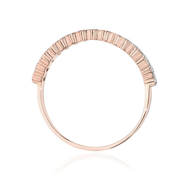 Gold Ring 585 mit Diamant Diamant Diamant 0.10ct
