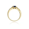 Złoty pierścionek z diamentem EY-10 szafir | ERgold