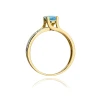 Złoty pierścionek z diamentem EY-106 topaz | ERgold