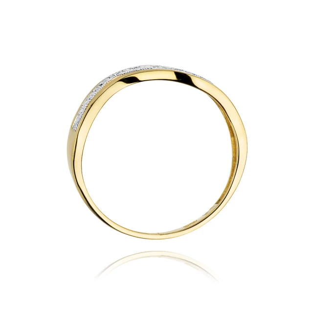 Gold Ring 585 mit Diamant Diamant Diamant 0.06ct