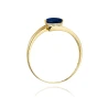Złoty pierścionek z diamentem EY-119 szafir | ERgold