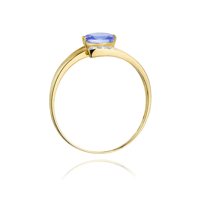 Gold Ring 585 mit Diamant Tansanit 0,40ct