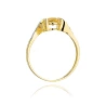 Złoty pierścionek z diamentem EY-120 cytryn | ERgold