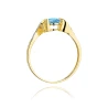 Złoty pierścionek z diamentem EY-120 topaz | ERgold