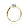 Złoty pierścionek z diamentem EY-134 0,10ct | ERgold