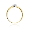 Złoty pierścionek z diamentem EY-138 0,25ct | ERgold