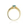 Złoty pierścionek z diamentem EY-14 topaz | ERgold