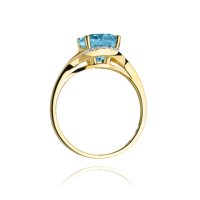 Goldring 585 mit Diamanttopaz 3,00ct