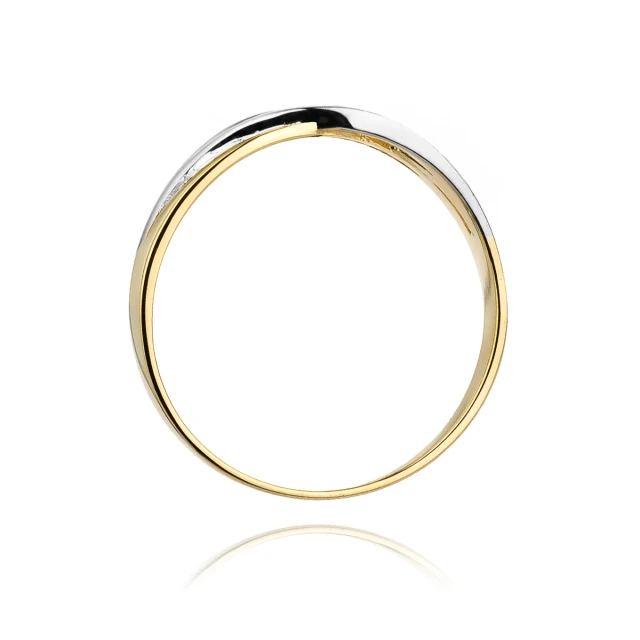 Gold Ring 585 mit Diamant Diamant Diamant 0.05ct