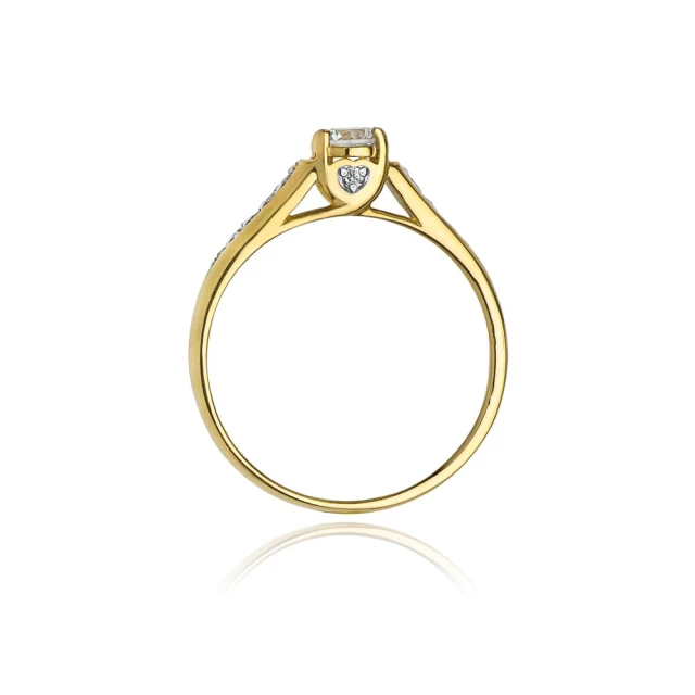 Gold Ring 585 mit Diamant Diamant Diamant 0.33ct