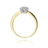 Złoty pierścionek z diamentem EY-162 0,25ct | ERgold