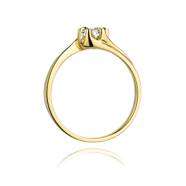 Gold Ring 585 mit Diamant Diamant Diamant 0.30ct