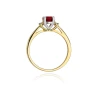 Złoty pierścionek z diamentem EY-17 rubin | ERgold