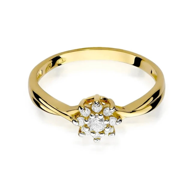 Gold Ring 585 mit Diamant 0.22ct