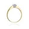Złoty pierścionek z diamentem EY-171 0,12ct | ERgold