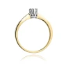 Złoty pierścionek z diamentem EY-173 0,15ct | ERgold