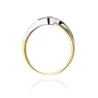 Złoty pierścionek z diamentem EY-178 0,10ct | ERgold