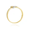 Złoty pierścionek z diamentem EY-179 0,02ct | ERgold