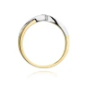Złoty pierścionek z diamentem EY-180 0,10ct | ERgold