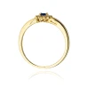 Złoty pierścionek z diamentem EY-185 szafir | ERgold